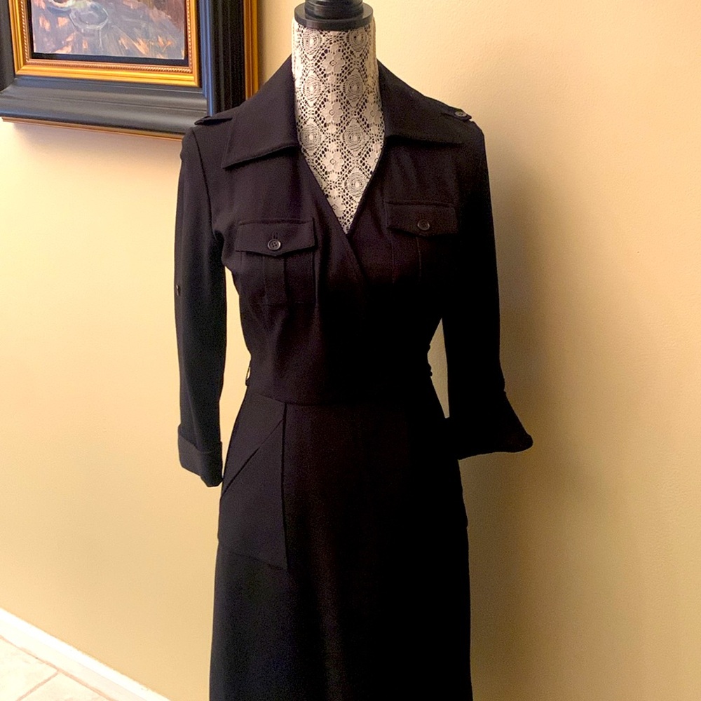 Etcetera elegance black sheath dress.